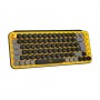 Logitech POP Keys Wireless Mechanical Keyboard With Emoji Keys tastiera Bluetooth QWERTZ Tedesco Nero, Grigio, Giallo