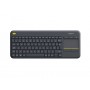 Logitech K400 Plus Tv tastiera RF Wireless QWERTY Inglese Nero