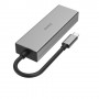 Hama 00200136 hub di interfaccia USB 3.2 Gen 1 (3.1 Gen 1) Type-A + Type-C 5000 Mbit/s Grigio