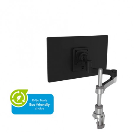 R-Go Tools RGOVLZE4SI supporto da tavolo per Tv a schermo piatto 101,6 cm (40") Nero, Argento Scrivania