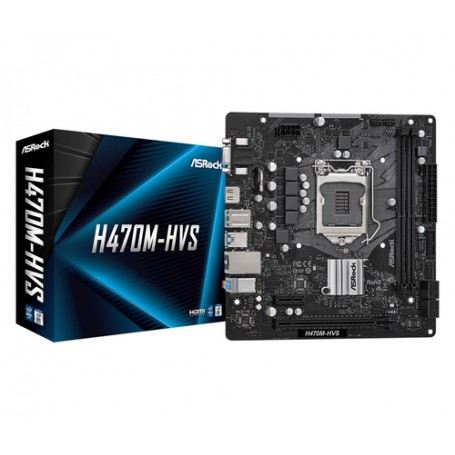 Asrock H470M-HVS Intel H470 LGA 1200 micro ATX