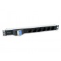 Equip 333312 unità di distribuzione dell'energia (PDU) 6 presa(e) AC 1U Nero