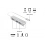 Equip 128958 hub di interfaccia USB 3.2 Gen 1 (3.1 Gen 1) Type-C 5000 Mbit/s Argento