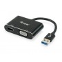 Equip 133386 adattatore grafico USB 1920 x 1080 Pixel Nero