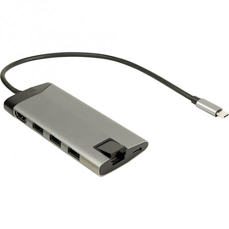 Inter-Tech GDC-802 USB 3.2 Gen 1 (3.1 Gen 1) Type-C 1000 Mbit/s Grigio