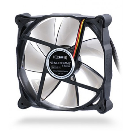 Noiseblocker MF12-P sistema di raffreddamento per computer Case per computer Ventilatore Nero