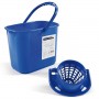SECCHIO CON STRIZZATORE 15LT BLU