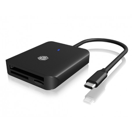 ICY BOX IB-CR403-C3 lettore di schede USB 3.2 Gen 1 (3.1 Gen 1) Type-C Nero