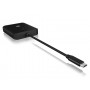 ICY BOX IB-CR403-C3 lettore di schede USB 3.2 Gen 1 (3.1 Gen 1) Type-C Nero