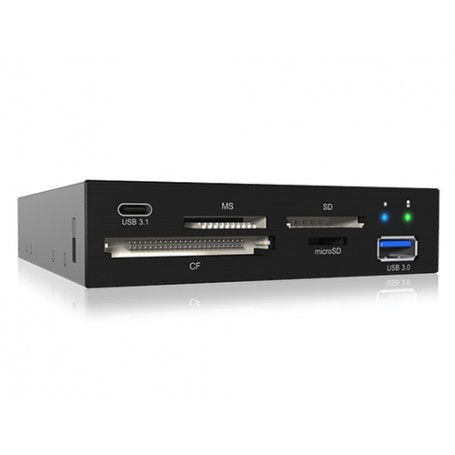 ICY BOX IB-865a lettore di schede USB 3.2 Gen 1 (3.1 Gen 1) Interno Nero