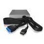 ICY BOX IB-865a lettore di schede USB 3.2 Gen 1 (3.1 Gen 1) Interno Nero