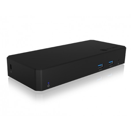ICY BOX IB-DK2254AC Cablato USB 3.2 Gen 2 (3.1 Gen 2) Type-C Nero