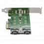 StarTech.com Adattatore SSD M.2 NGFF a 3 porte - 1x M.2 PCIe ( NVMe) , 2x M.2 SATA III M.2 - PCIe 3.0 (PEXM2SAT32N1)