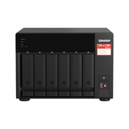 QNAP TS-673A-8G server NAS e di archiviazione Tower Collegamento ethernet LAN Nero V1500B (TS-673A-8G)