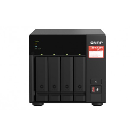 QNAP TS-473A NAS Tower Collegamento ethernet LAN Nero V1500B (TS-473A-8G)