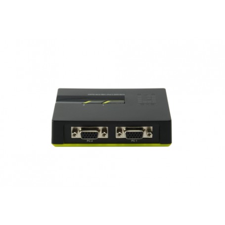 LevelOne KVM-0222 switch per keyboard-video-mouse (kvm) Nero, Verde (KVM-0222)
