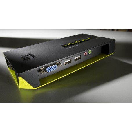 LevelOne KVM-0421 switch per keyboard-video-mouse (kvm) Nero, Verde (KVM-0421)