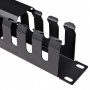 StarTech.com Pannello Gestione Cavi Orizzontale per armadi rack 1U con canalina passacavi a denti e copertura (CMDUCT1UX)