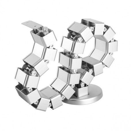 StarTech.com Sistema Gestione Cavi - Canalina a 4 Canali Regolabile e Flessibile con Base Appesantita (CMVBMOD)