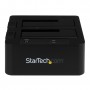 StarTech.com Docking Station USB 3.0 per doppio Hard Disk SATA / eSATA SSD da 2,5"/3,5" con UASP (SDOCK2U33EB)