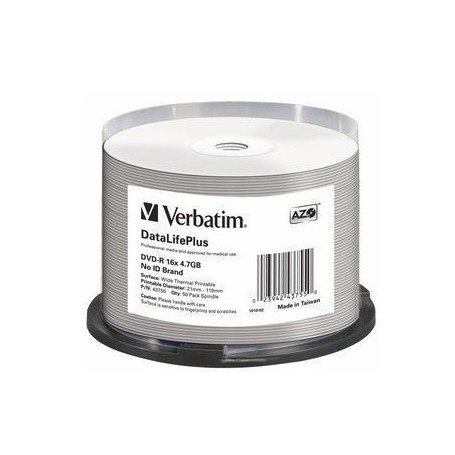 Verbatim DataLifePlus 4,7 GB DVD-R 50 pz (43755/50)