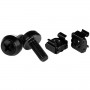 StarTech.com Confezione da 50 viti di fissaggio e dadi ingabbiati per armadi server rack - M6 x 12mm (CABSCREWM6B)