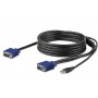 StarTech.com Cavo KVM USB da 3m per Console Montabile ad Armadio Rack (RKCONSUV10)