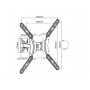 Equip 650406 Supporto TV a parete 139,7 cm (55") Nero (650406)