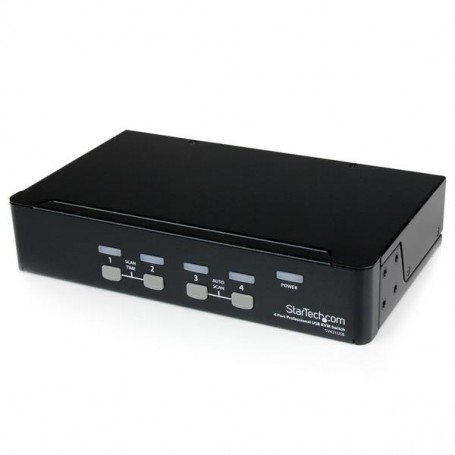StarTech.com Switch KVM professionale VGA USB a 4 porte con hub (SV431USB)