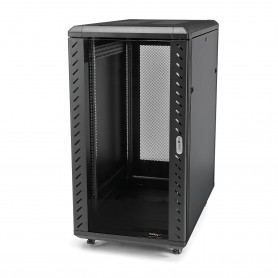 StarTech.com Armadio Server Rack 18U - Include ruote e piedini di livellamento - Profondità fino a 32" (81,2cm) (RK1836BKF)