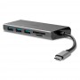 Lindy 43278 hub di interfaccia USB 3.2 Gen 1 (3.1 Gen 1) Type-C 5000 Mbit/s Grigio (43278-LND)