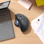 Logitech Ergo M575 mouse Mano destra Wireless a RF + Bluetooth Trackball 2000 DPI (910-005870)