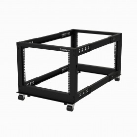 StarTech.com Armadio Server Rack a telaio aperto 8U - Compatto a 4 montanti con profondità regolabile (23-41") -  (4POSTRACK8U)