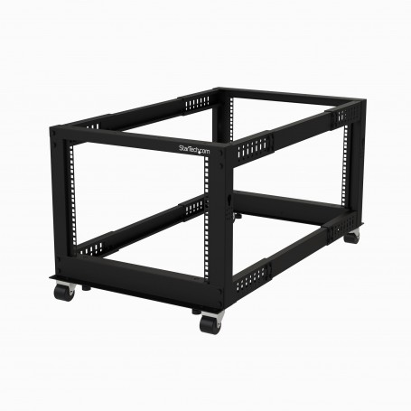 StarTech.com Armadio Server Rack a telaio aperto 8U - Compatto a 4 montanti con profondità regolabile (23-41") -  (4POSTRACK8U)