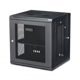 StarTech.com Armadio per Server Rack Montabile a Parete 12U - Armadio a Cerniera fino a 17" (43cm) di profondità (RK12WALHM)