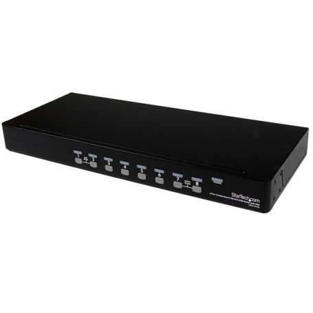 StarTech.com Switch KVM USB PS/2 a 8 porte montabile a rack 1U, con OSD (SV831DUSBGB)