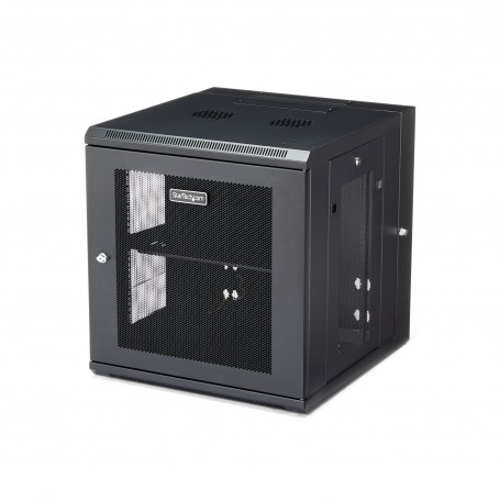 StarTech.com RK1224WALHM rack 12U Da parete Nero (RK1224WALHM)