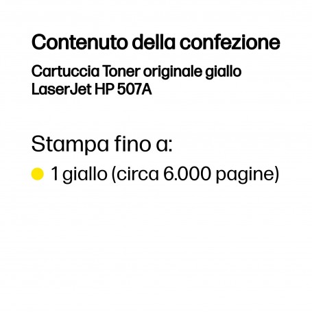 HP Cartuccia Toner originale giallo LaserJet 507A (CE402A)