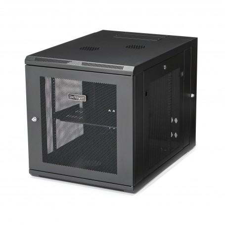 StarTech.com Armadio per Server Rack Montabile a Parete 12U - Armadio a Cerniera fino a 32" (81cm) di profondità (RK1232WALHM)