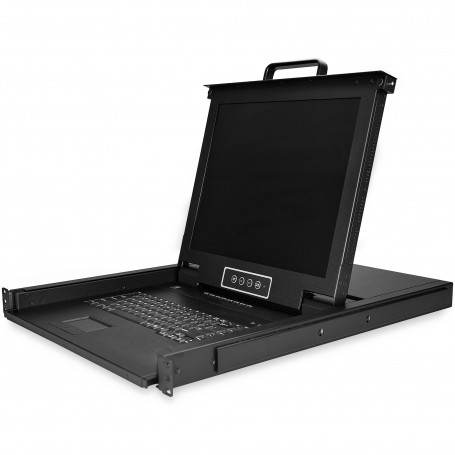 StarTech.com RKCONS1708K console a rack 43,2 cm (17") 1280 x 1024 Pixel Acciaio Nero 1U (RKCONS1708K)