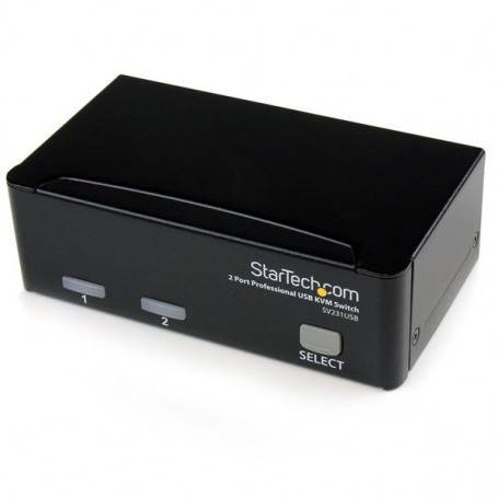 StarTech.com Kit switch KVM USB professionale a 2 porte con cavi (SV231USBGB)
