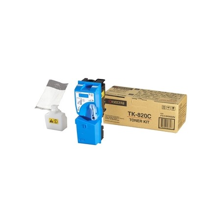 KYOCERA TK-820C cartuccia toner 1 pz Originale Ciano (1T02HPCEU0)