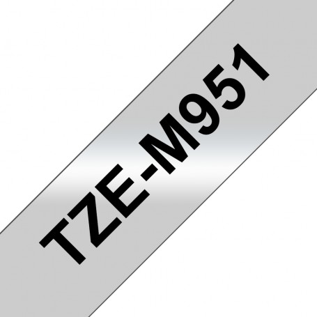 Brother TZe-M951 nastro per etichettatrice Nero su argento (TZEM951)