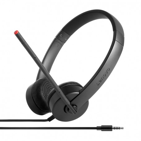 Lenovo Stereo Analog Auricolare Cablato A Padiglione Ufficio Nero (4XD0K25030)
