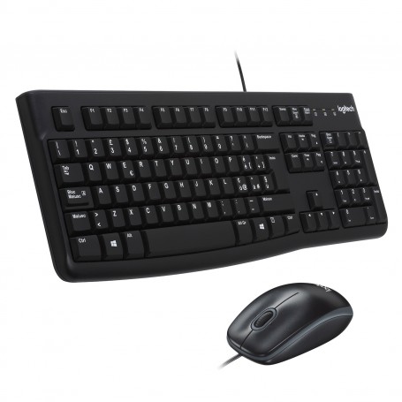 Logitech Desktop MK120 tastiera USB QWERTY Italiano Nero (920-002543)