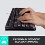 Logitech Desktop MK120 tastiera USB QWERTY Italiano Nero (920-002543)
