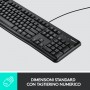 Logitech Desktop MK120 tastiera USB QWERTY Italiano Nero (920-002543)
