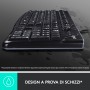 Logitech Desktop MK120 tastiera USB QWERTY Italiano Nero (920-002543)