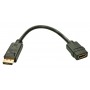 Lindy 41005 cavo e adattatore video 0,15 m DisplayPort HDMI Nero (41005-LND)