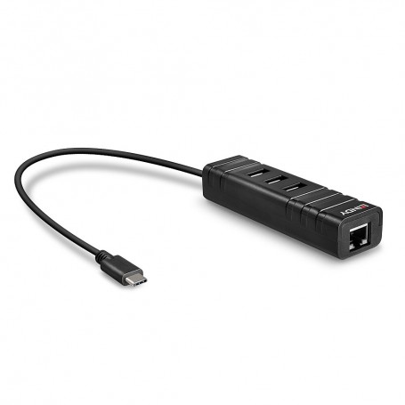 Lindy 43249 hub di interfaccia USB 3.2 Gen 1 (3.1 Gen 1) Type-C 5000 Mbit/s Nero (43249-LND)